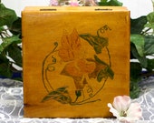 Wood Fairy Box, Hinged Fairy Box, Wooden Square Box, Fairy Treasure Trinket Box, Tooth Fairy, Hand Painted Fairy, Fairytale, Children,