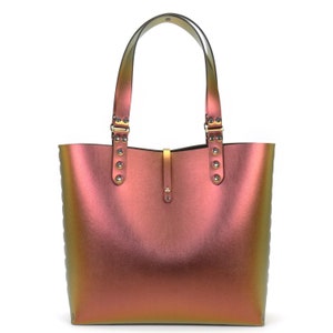 Coach iridescent tote 2025