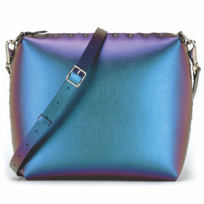 Peacock Large Crossbody Bag Vegan Leather Personalized Etsy