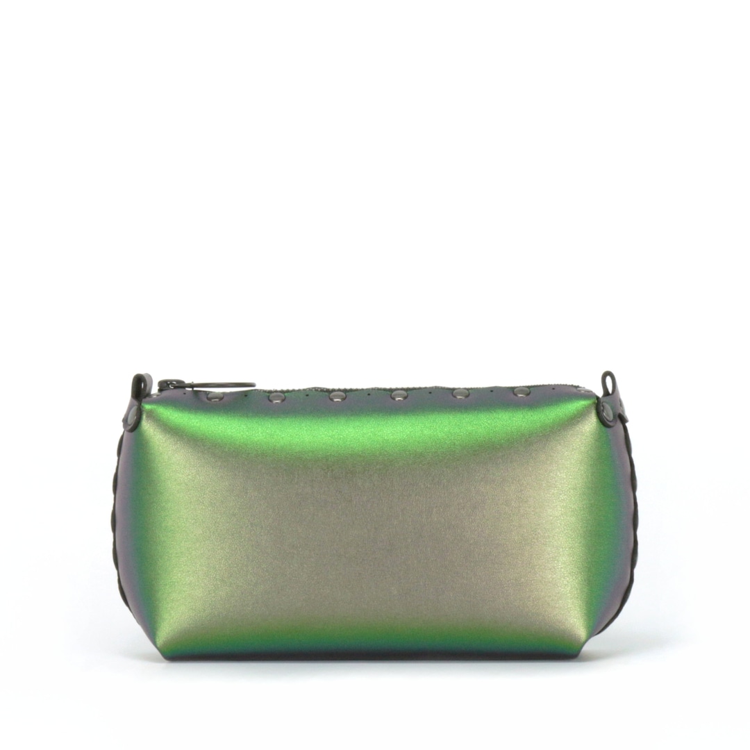 Emerald Elegance Mini Baguette Bag