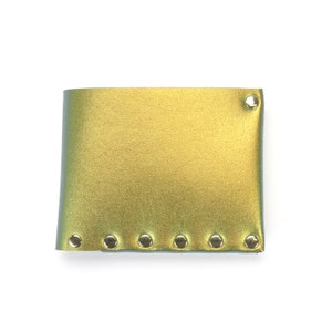 Scarab Folding Wallet | Gold Iridescent Wallet | Bi-Fold | Card Holder | Money Holder | Vegan Leather Wallet | Made in USA by Mohop