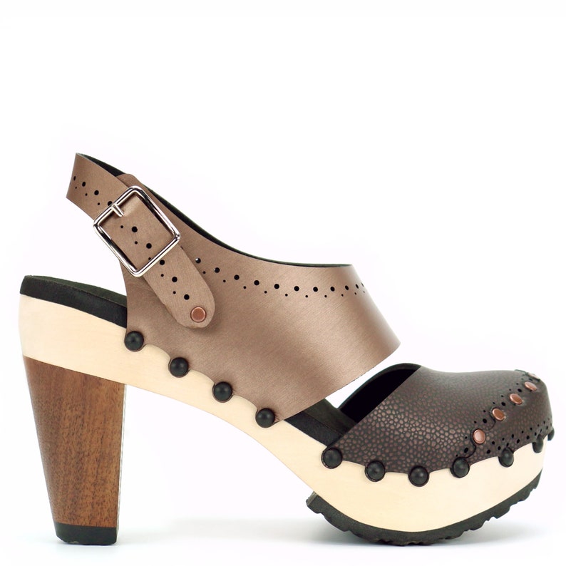 vegan wooden clogs