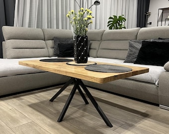 Oak tops for coffee tables, coffee tables, solid oak top, handmade, custom-made oak top, Eichenholzplatten für Couchtische,