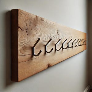 Oak board hanger, solid oak hanger, solid oak, rustic oak, eichenbrettaufhänger, Aufhänger, Eiche massiv, rustikale Eiche,