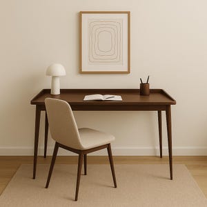 Oak desk, solid wood desk, vintage style desk, Eichenschreibtisch, Massivholzschreibtisch, Schreibtisch im Vintage-Stil,