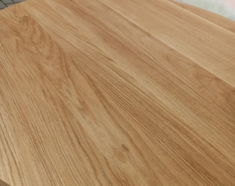 Solid oak round tabletops, oak tabletop without knots, natural oak, solid oak, custom-made tabletops, 2cm thickness