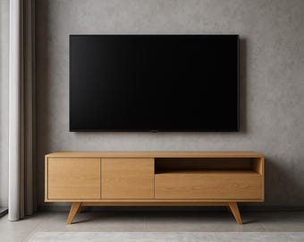 Oak TV cabinet, TV cabinet, oak TV cabinet, oak cabinet,Hängender Fernsehschrank aus Eiche, Fernsehschrank, Fernsehschrank aus Eiche