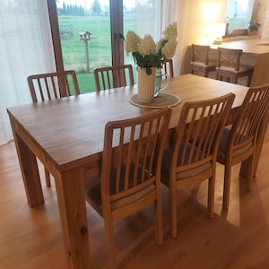 Solid oak tabletops, oak tabletop, natural oak, solid oak, custom-made tabletops