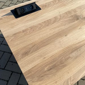 Desk tops, Desk tops with socket , office desktop, Solid oak tabletops, oak tabletop, natural oak, solid oak, custom-made tabletops