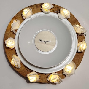 Platzmarkierung aus Holz