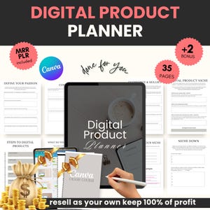 Ultimate Digital Product Planner with Master Resell Rights (MRR) and Private Label Rights (PLR) | Done For You Digital Product To Resell