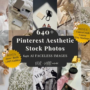 640+ Aesthetic Faceless Stock Photos Bundle, Social Media Image, Instagram Marketing, PLR, MRR, Digital Marketing, Content Bank DFY, TikTok