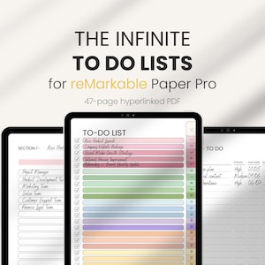 May include: A digital to-do list template for the reMarkable Paper Pro tablet. The template features a colourful grid with checkboxes and numbered rows. The text "TO-DO LIST" is at the top of the grid. The template is designed to help users organise their tasks and projects.