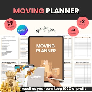 Moving Planner, Moving Checklist pdf, Moving Binder, Moving Gift, Moving list, Moving Checklist Printable, Declutter Planner, INSTANT PDF