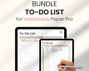 Daily Planner for Remarkable Paper Pro Move Tablets, Infinite Notebooks for reMarkable Paper Pro, Hyperlinked PDF Template, Digital Notebook