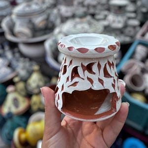 Handmade ceramic incense burner