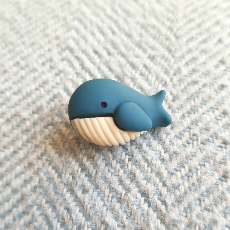 UK shop Cute Blue Whale Pin Brooch image 1