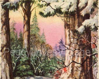 Vintage Christmas Greeting Card Images on CD Vol 9 Clip Art
