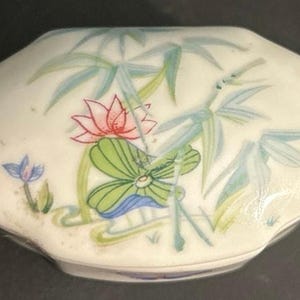 Limoges Miniature Trinket Box Porcelain Vintage