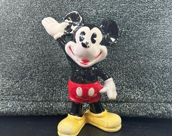 MCM ウォルト・ディズニー 陶器製 ミッキーマウス フィギュア 塗装