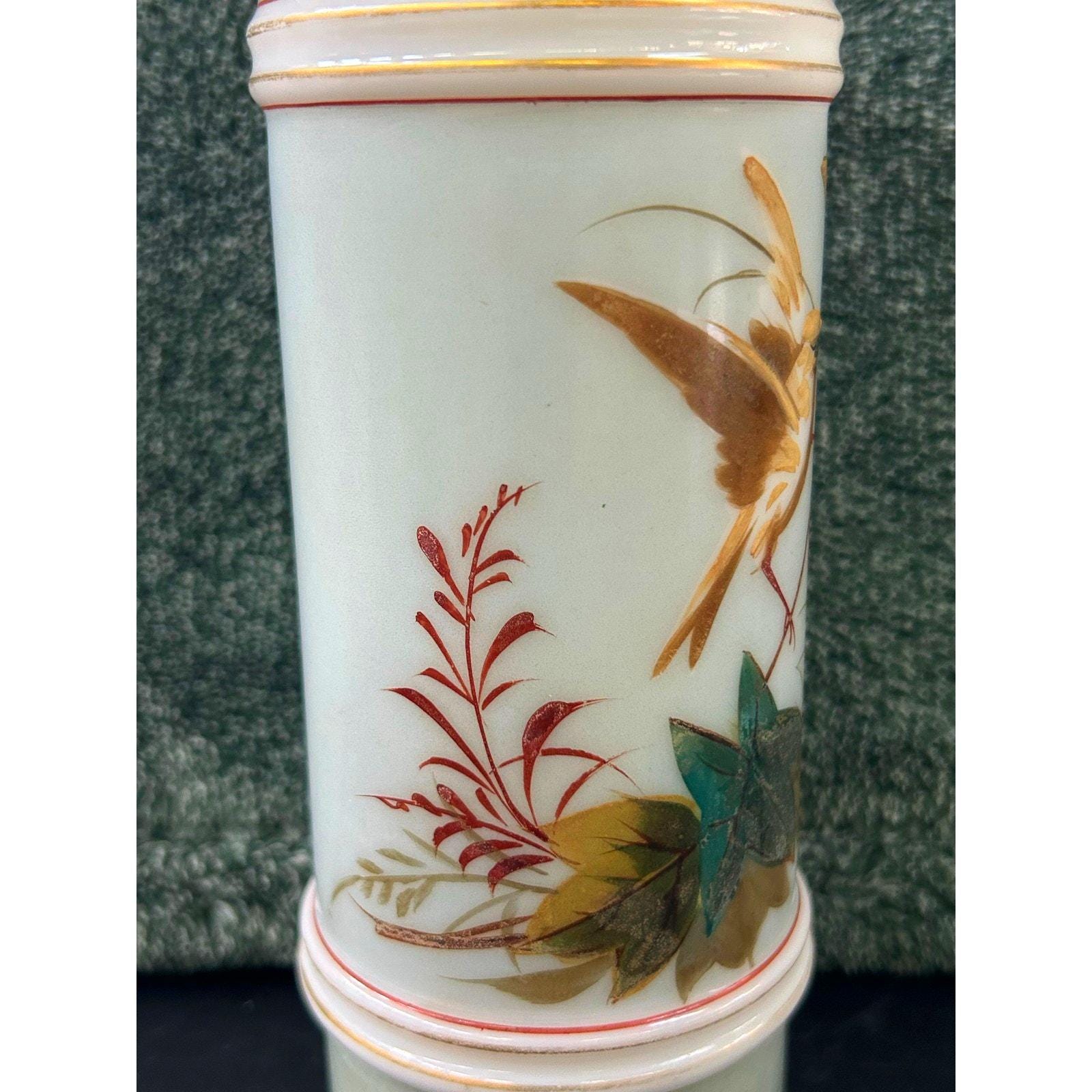 スミスブラザーズガラスミントグリーンリング花瓶マウントワシントン