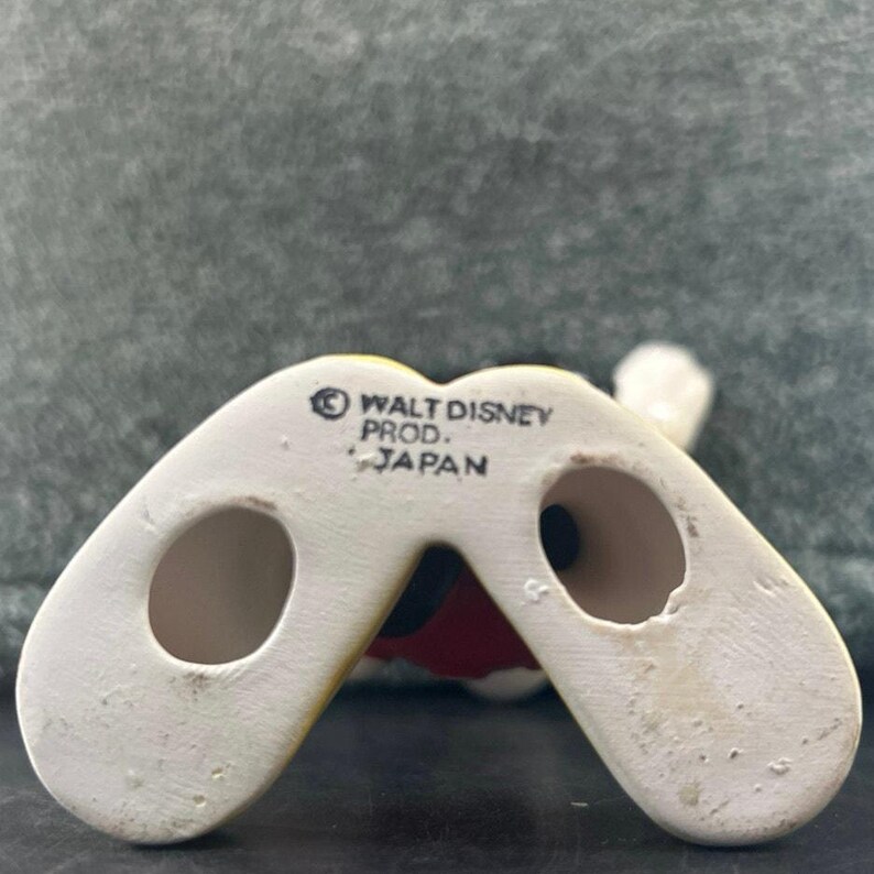 MCM Walt Disney's Ceramic Mickey Mouse Figurine Paint Loss Japan image 8