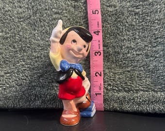 Vintage Pinocchio Ceramic Figure Walt Disney Made in Japan