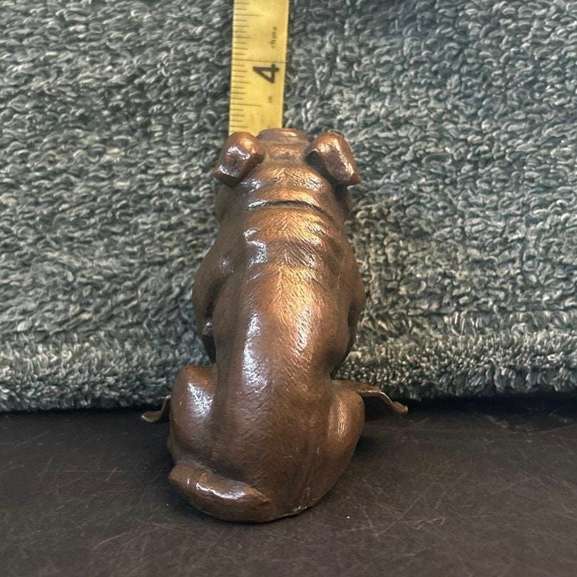 Copper 1930's English Bulldog Table Lighter by Ronson Art
