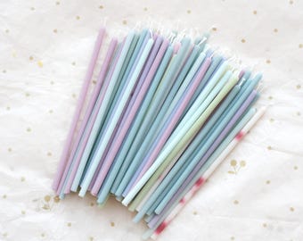 Juego de velas de cera de abeja y de oliva, velas para bento de cumpleaños, velas de celebración, decoración de tartas, tartas bento