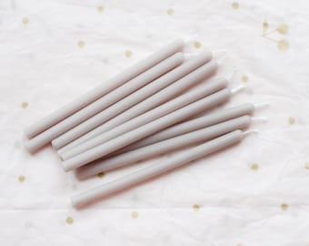 Bougies en cire d'abeille et en cire d'olive, bougies pour bento d'anniversaire, bougies de fête, décoration de gâteaux, bougies de méditation, bougies brun clair
