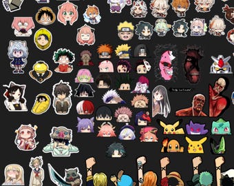 300 Files Random Peeker | Waterproof Anime Peeker Stickers - Durable Vinyl Decals for Cars, Laptops, Water Bottles, Bumper, Kiss-Cut