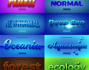 100 Premium Photoshop Text Effects Bundle - Fully Editable 3D Text Styles, Layer Styles, PSD Mockup Templates