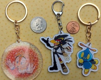 Sonic Zelda Inspired Keychain Charm Sticker Decal