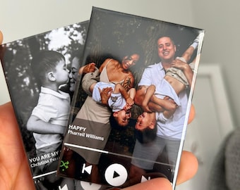 Imán de nevera con música personalizado, imán para reproductor de música, imán de música NFC, regalo de San Valentín, regalo de aniversario, regalo para él, regalo para ella.