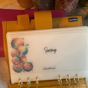 A6 Personal Matte Vellum Cash Stuffing Envelopes - Bubbles, Misty & Blue Floral Styles