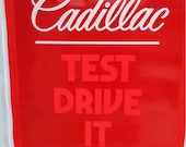 Vintage 1982 Cadillac dealer sign big sign cadillac sign Car guy Cadillac Guys Man Cave Decor