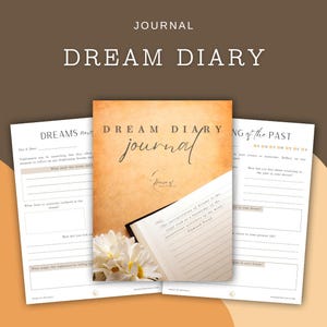 Dream Diary Journal | Dream Journaling, Mindfulness, Self-Development, Dream Interpretation, Dream Prompts, Inner Exploration, Nightmares
