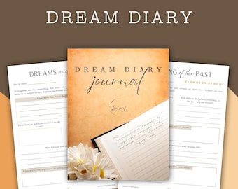 Dream Diary Journal | Dream Journaling, Mindfulness, Self-Development, Dream Interpretation, Dream Prompts, Inner Exploration, Nightmares