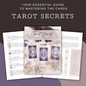 Guida + Diario dei Tarocchi / Segreti dei Tarocchi / Carte dei Tarocchi, Stesura dei Tarocchi, Arcani Maggiori, Arcani Minori, Divinazione, Significato delle Carte, Principianti