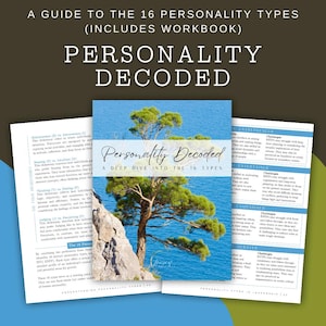 Personality Guide + Workbook | Personality Decoded | MBTI, Personality Type, Personal Growth, Personal Development, Myers-Briggs, Self-Care
