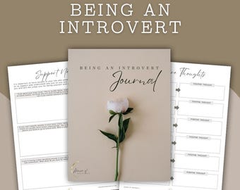 Being an Introvert Journal | Journaling, Mindfulness, Self-Development, Personal Growth, Introversion, Social Energy, Boundaries