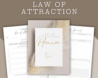 Law of Attraction Planner | Manifestation, Gratitude (PDF)