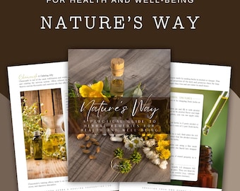 Herbal Medicine Guide & Planner | Natural Remedies (PDF)