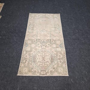 Tappeto Oushak 3x5, tappeto turco rosa, tappeto fatto a mano, tappeto orientale, tappeto per la casa, tappeto antico, tappeto 3x5, tappeto decorativo turco 3x5 &quot; 2,5 x 5,1 &quot; piedi.