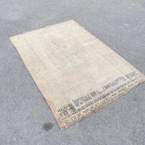 4x6 Handmade Area Rug,Turkish Area Rug,Oushak Rug,Vintage Rug,Home Decor Rug,Design Rug,Hallway Rug,Bedroom Rug,Kitchen Rug &#39;&#39;3.7 x 5.6&#39;&#39; ft