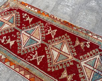 2x5 Handmade Rug, Oriental Rug, Home Decor Rug, Oushak Rug, Design Decor rug,2x5 Turkish rug ,2x5 Turkish Accent Rug, 2.3x4.9 feet.