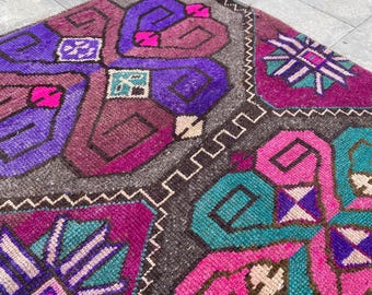 3x4 Turkish Accent Rug, ,Handmade Rug, Oriental Rug, Home Decor Rug, Antique Rug, Design Decor rug,3x4 rug ,3x4 Oushak Rug, 3.2x3.7 feet.