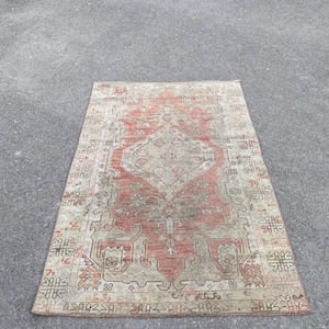 4x6 Handmade Rug,Vintage Area Rug,Turkish Area Rug,Oushak Rug,Home Decor Rug,Design Rug,Hallway Rug,Bedroom Rug,Kitchen Rug,&#39;&#39;3.7 x 5.7&#39;&#39; ft