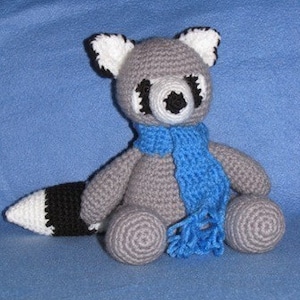 Amigurumi Rascal the Raccoon Crochet Pattern image 1