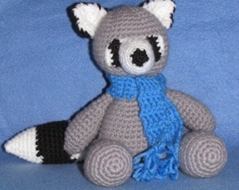 Amigurumi Rascal the Raccoon Crochet Pattern